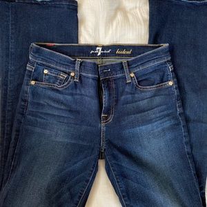 Dark wash bootcut jeans